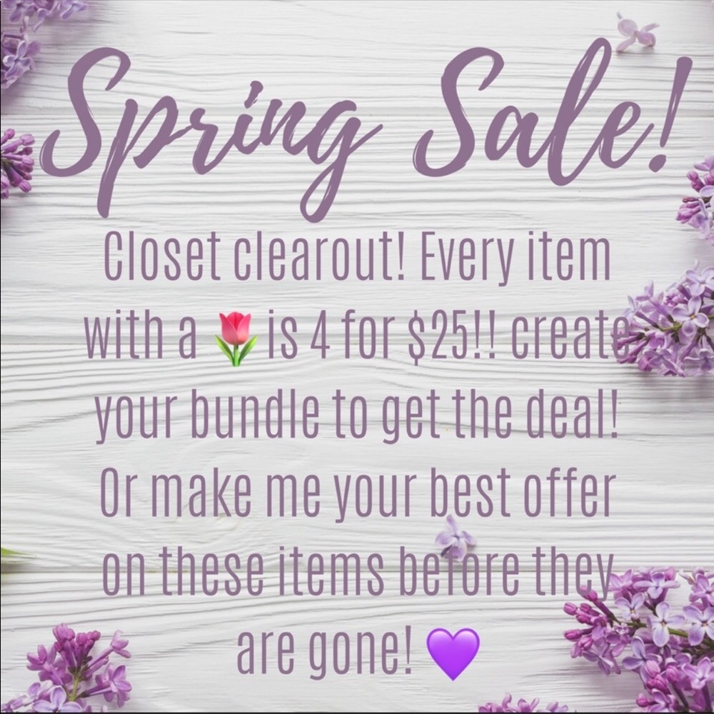 Spring sale!!